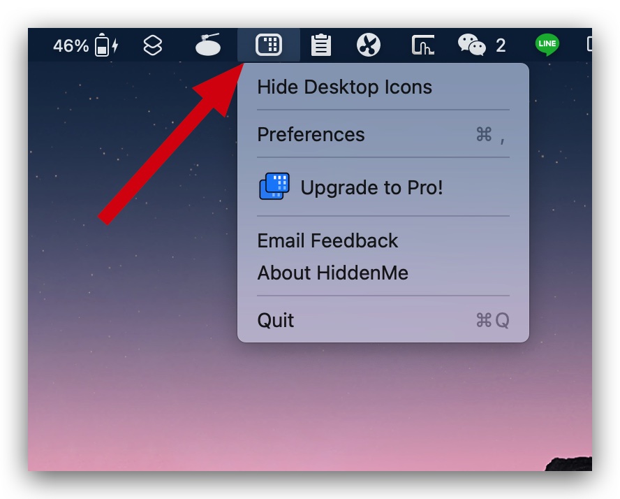 HiddenMe Mac 小工具 隐藏桌面文件