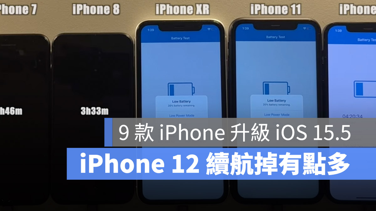 iPhone iOS 15.4.1 电池 续航力