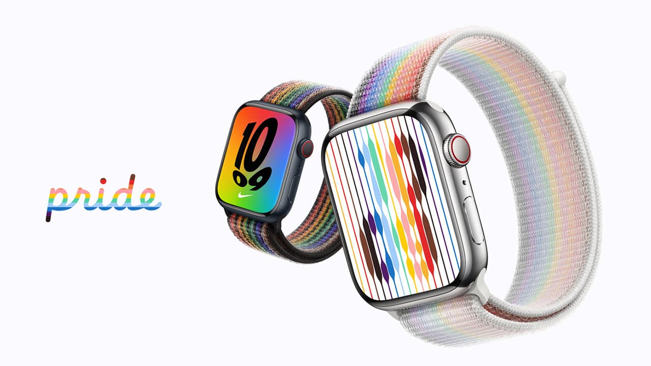 苹果 2022年款 Apple Watch 彩虹表带与表面免费下载