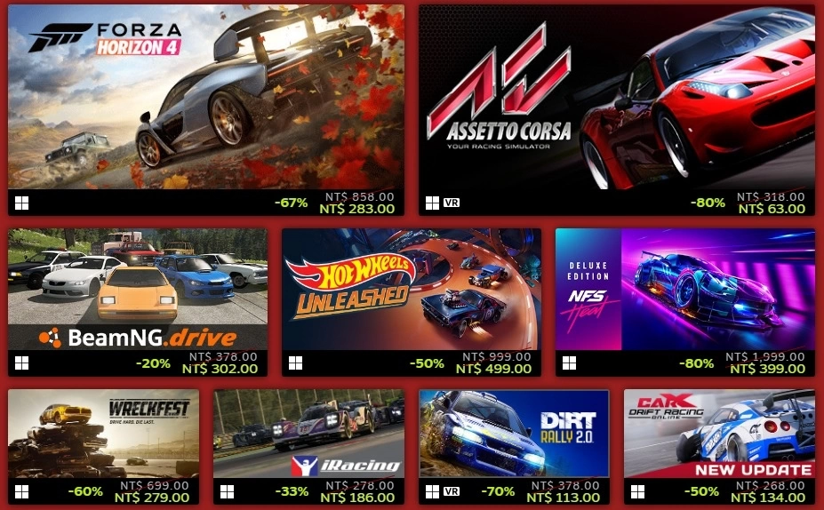 「Steam 竞速节」限时登场，《The Crew 2》等多款人气竞速游戏好康折扣开跑