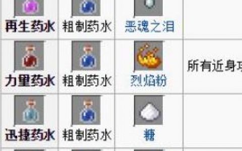 《我的世界》药水英文是什么？