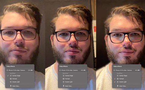 外媒实测 macOS Ventura 将 iPhone 当成视频镜头的新功能，设置简单，但 Desk View 有点尴尬