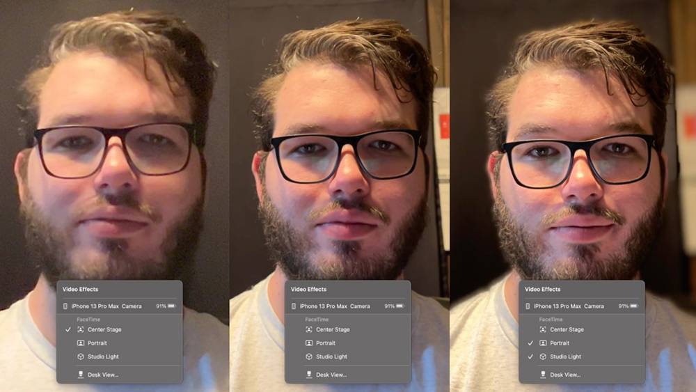 外媒实测 macOS Ventura 将 iPhone 当成视频镜头的新功能，设置简单，但 Desk View 有点尴尬