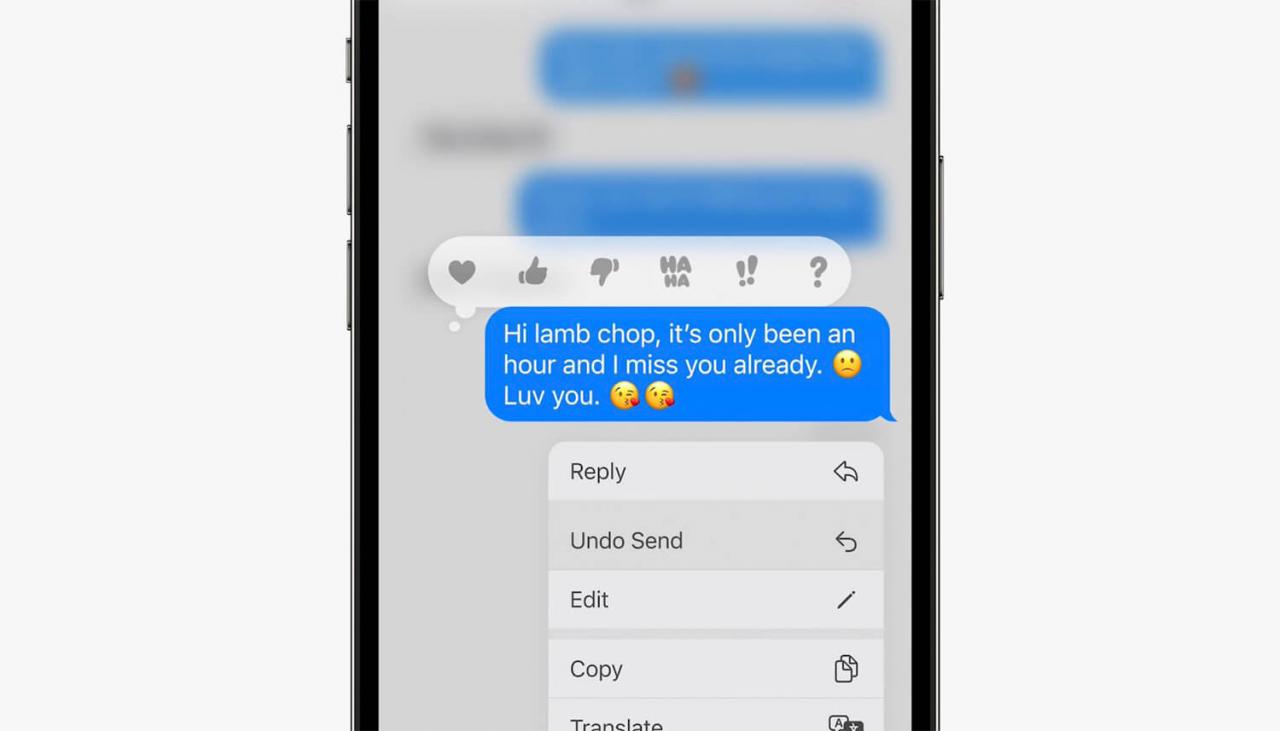 iOS 16 信息支持编辑、收回、改未读