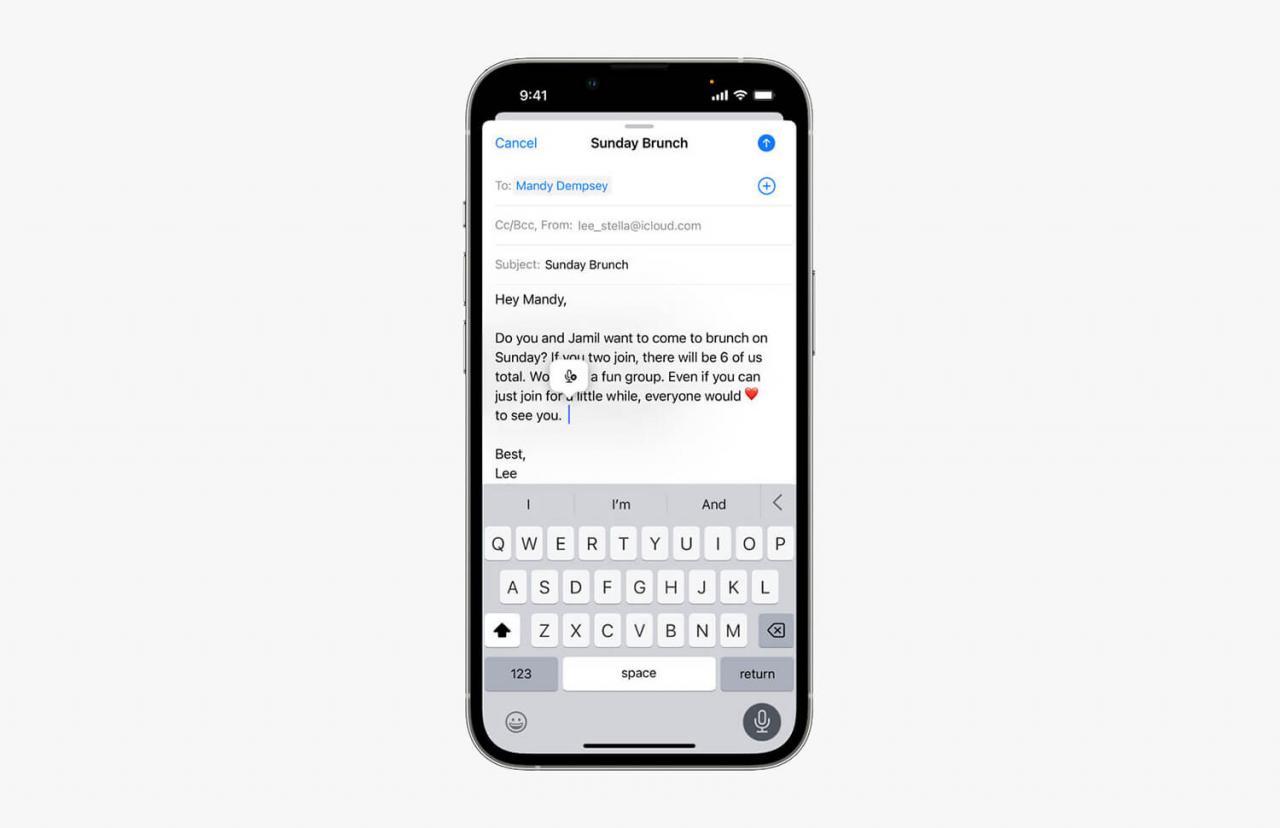 iOS 16 语音输入（听写）功能