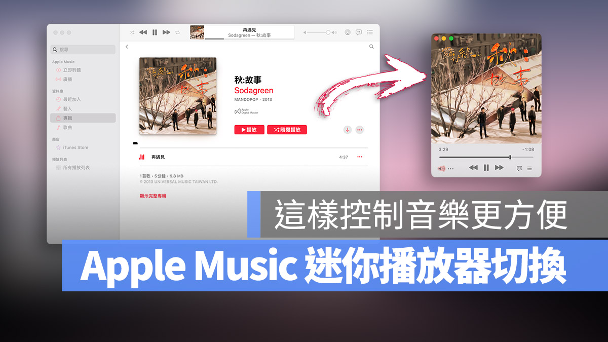 Apple Music 音乐 迷你播放器