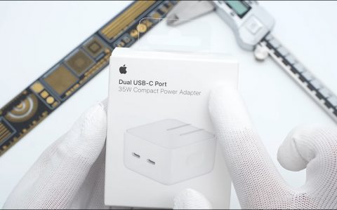 Apple 35W 双 USB-C 充电器被拆解，揭示内部元件配置