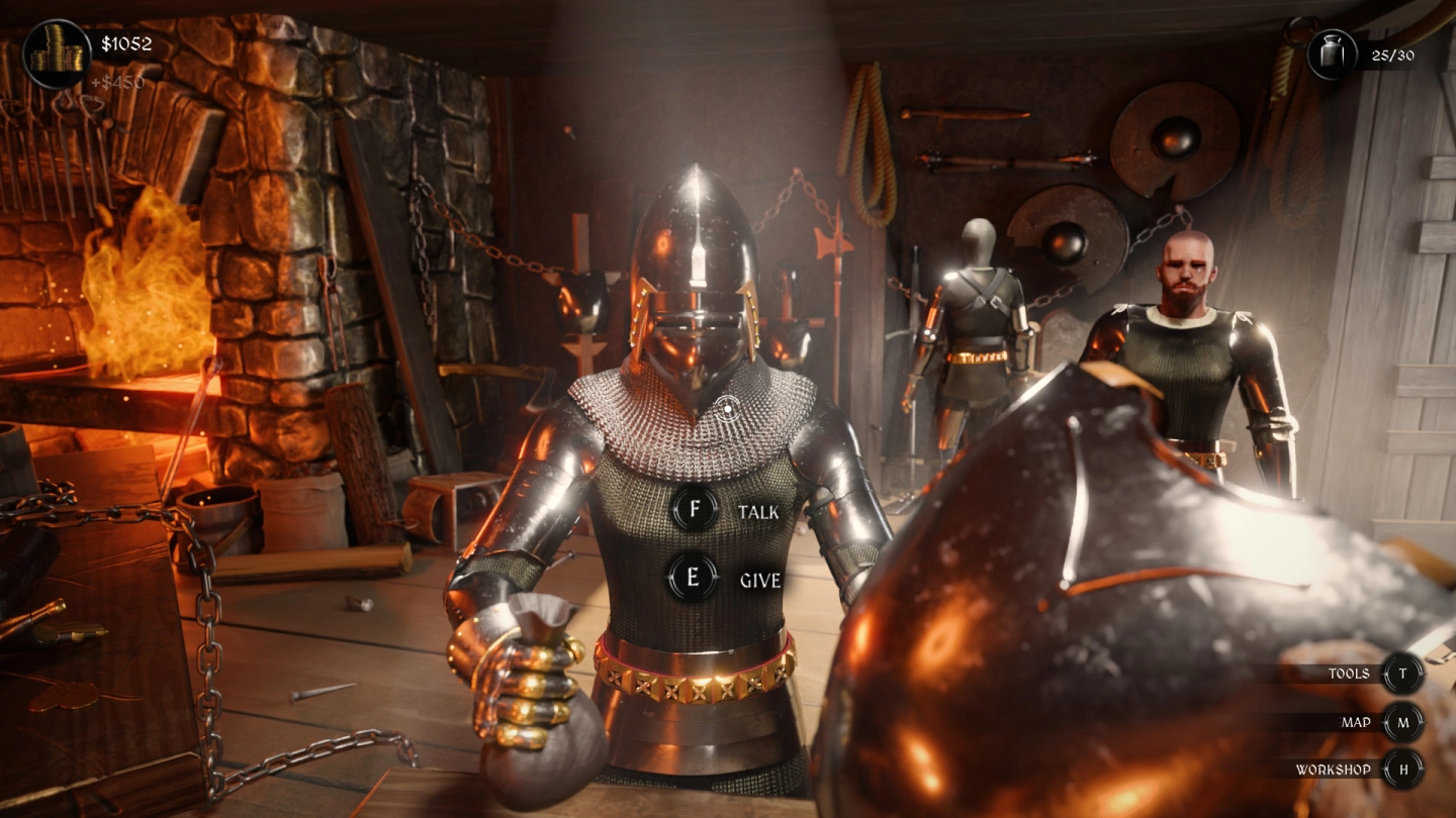 《Sword &Shield Simulator》武器防具屋模拟新作公开，提供优质装备引导战争走向胜利