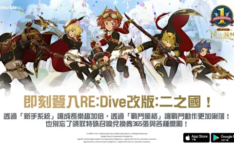欢庆上市1周年！ 《二之国：交错世界》迎接RE：Dive改版！ 大规模丰厚奖励正等待着玩家