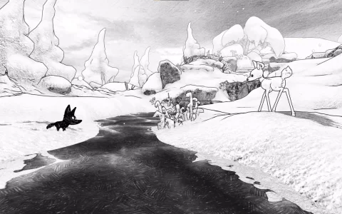 《白雪归途 Blanc》迷失在暴风雪中的小鹿与小狼将踏上一段不可思议的旅程