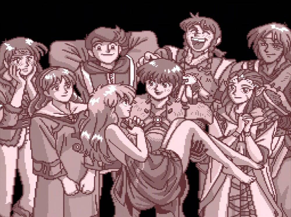 故事结尾是个皆大欢喜的 Happy End，也是早期 RPG 常见的桥段。 图/...