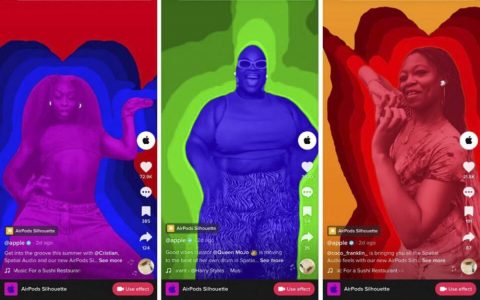 致敬 iPod 剪影广告的 AirPods 空间音频广告特效手机也能拍！