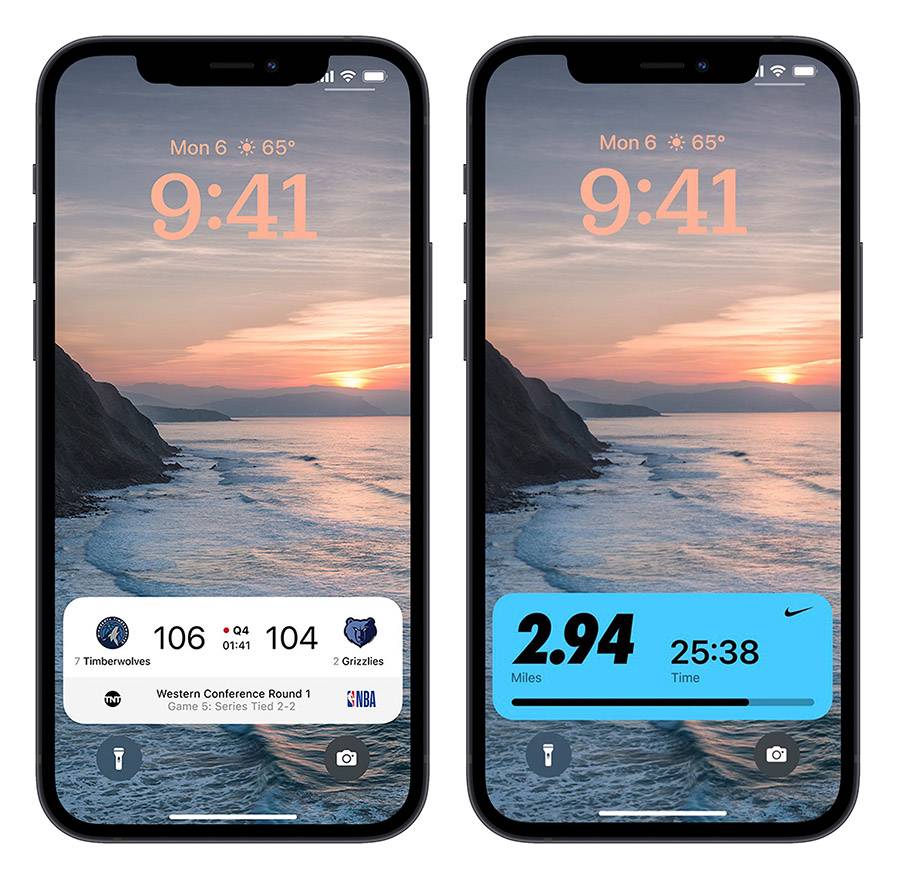 iOS 16 iPhone 锁定画面