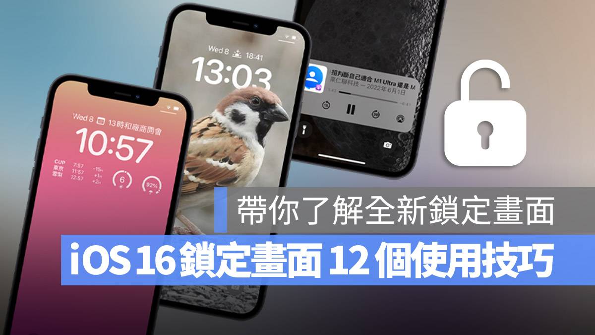 iOS 16 iPhone 锁定画面