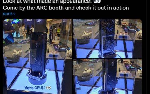 Intel 旗舰 Arc 限量版游戏显卡于国外展出，配备完整 ACM-G10 GPU