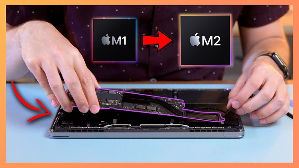 M1 MacBook Pro 可以升级至 M2 芯片吗？ 国外 YouTuber 进行了这项实测