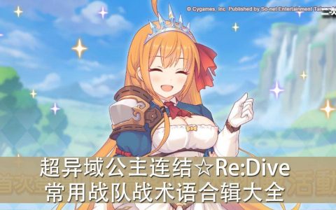 《超异域公主连结☆Re:Dive》常用战队战术语合辑大全