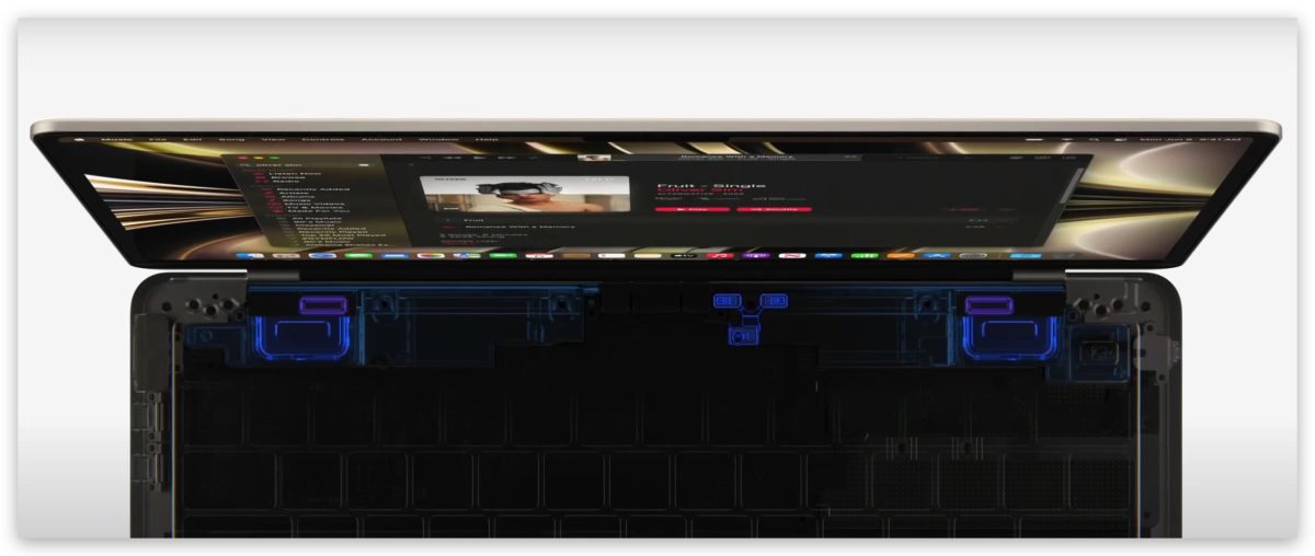 M2 MacBook Pro MacBook Air 比较 扬声器喇叭