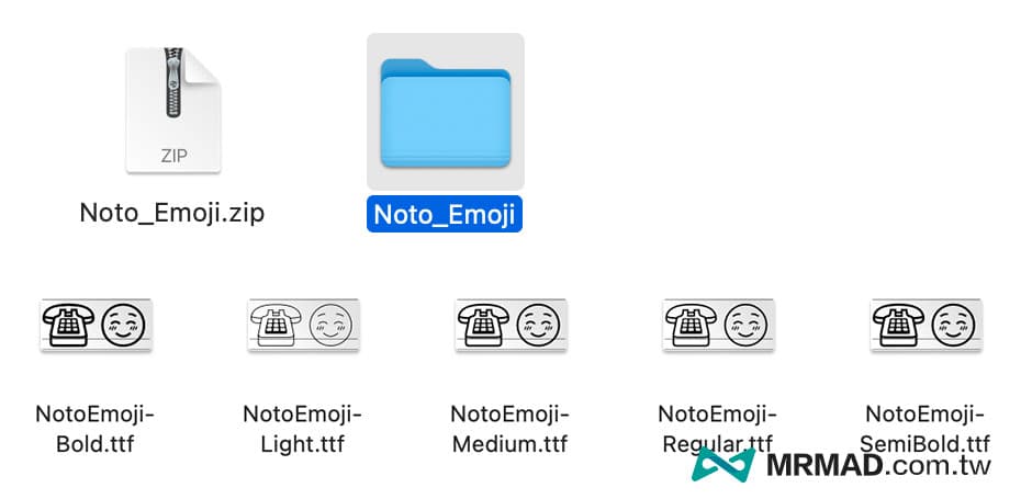谷歌 Noto Emoji 免费字体下载，超过3000种简约表情符号7