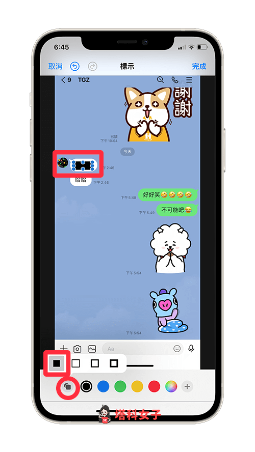 正确地为 iPhone 照片打马赛克：填满形状并改成黑色