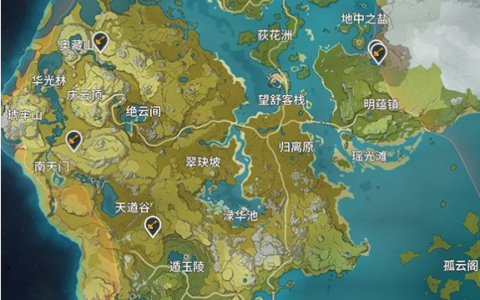 原神璃月地区的地灵龛位置（奖励丰厚华丽宝箱）