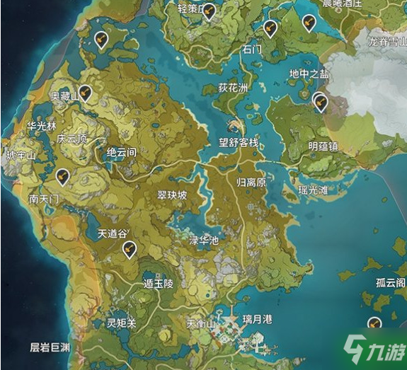 原神璃月地区的地灵龛位置（奖励丰厚华丽宝箱）  第1张