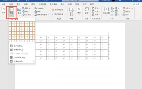 Word 教学 – 将文字直接表格化，建立数据更方便