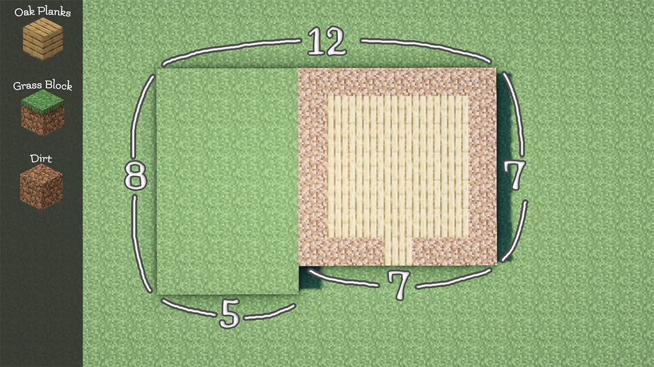 mc房子建筑设计图推荐（保姆级建筑教程生存必备）  第3张