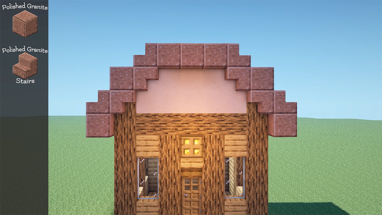 mc房子建筑设计图推荐（保姆级建筑教程生存必备）  第7张