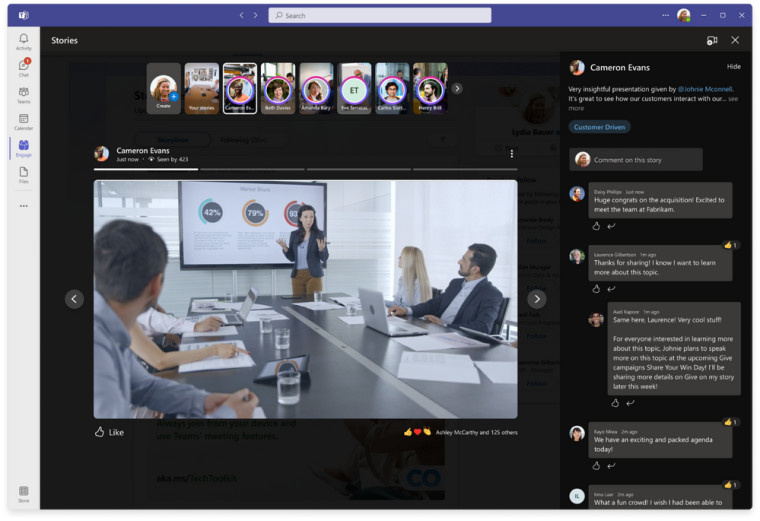 界面神似Facebook！Microsoft推出新款社交应用Viva Engage，今年8月将取代Teams中的Communities