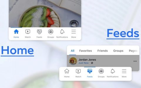 Meta更新Facebook分页选项，让用户更容易找到朋友、粉丝专页更新内容