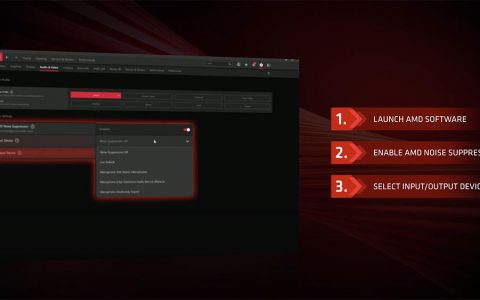 加入Noise Suppression功能，AMD释出Radeon Software Adrenalin 22.7.1版驱动