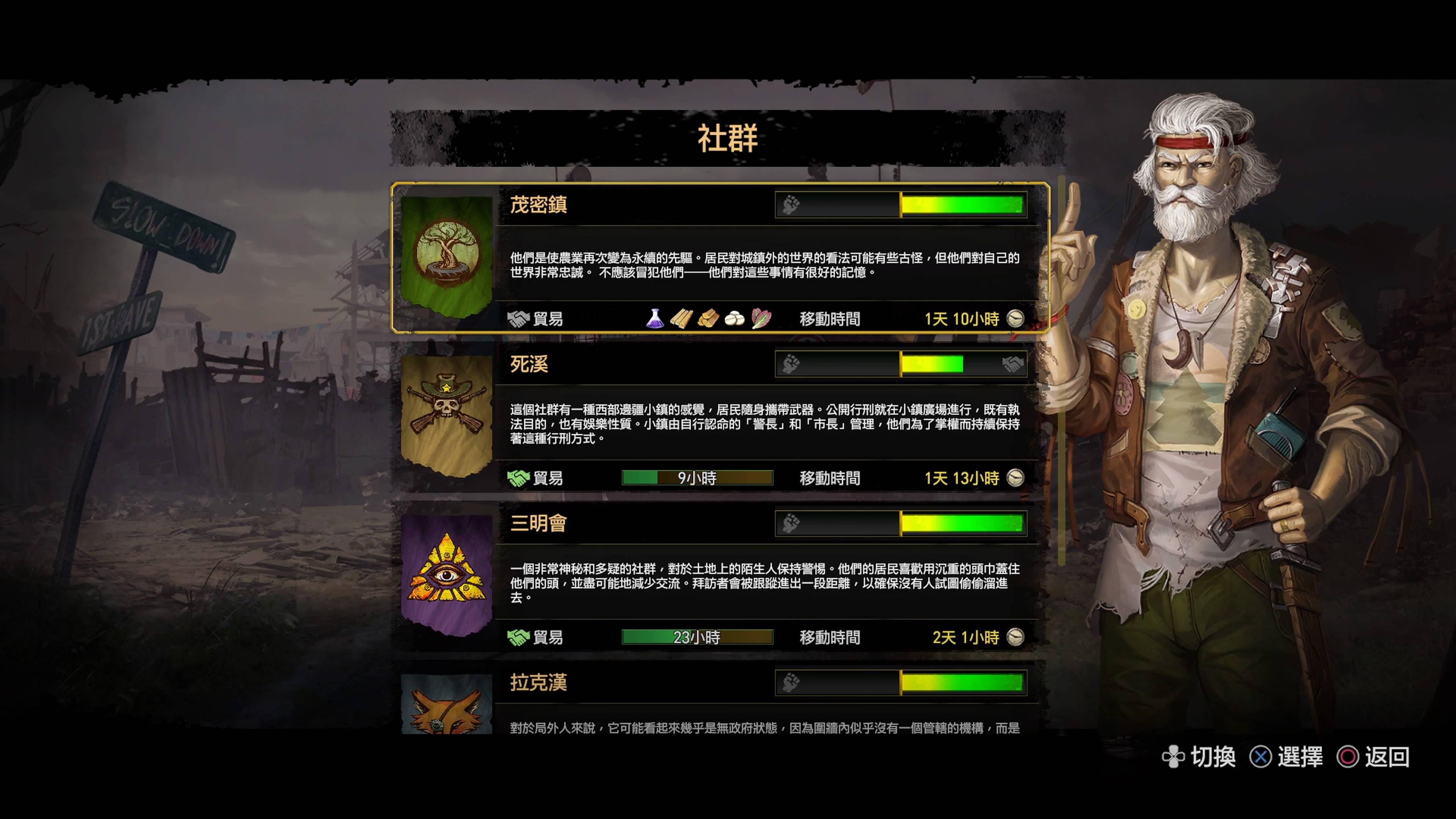 要与其它势力建立好关系。