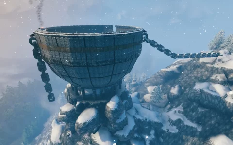 玩家于《瓦尔海姆》中重现《艾尔登法环》知名地标「巨人熔炉」