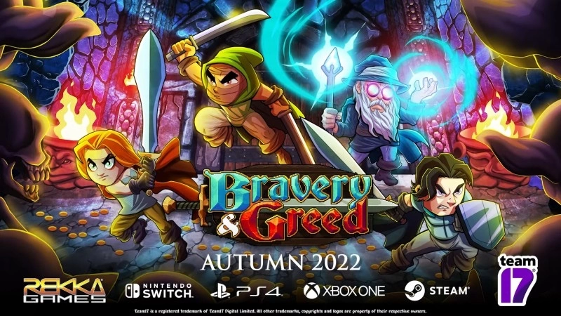 《Bravery and Greed》最多四人同乐随机关卡清关型动作游戏 2022 年秋天即将推出