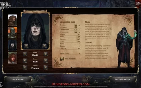《Dungeons of the Amber Griffin 琥珀狮鹫迷宫》90年代风遗迹探索 RPG 正式发表