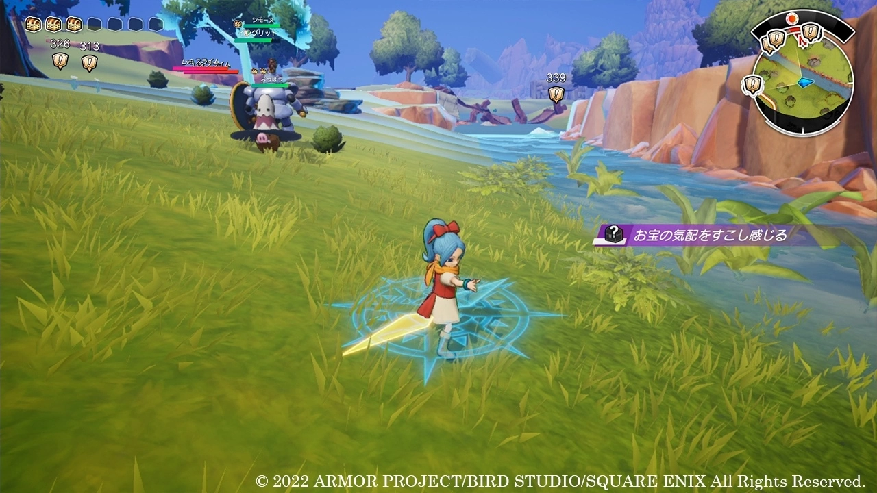 《勇者斗恶龙 寻宝探险团：蓝色眼眸与天空罗盘》公开游戏玩法，发动怪物视野寻找关卡隐藏宝藏