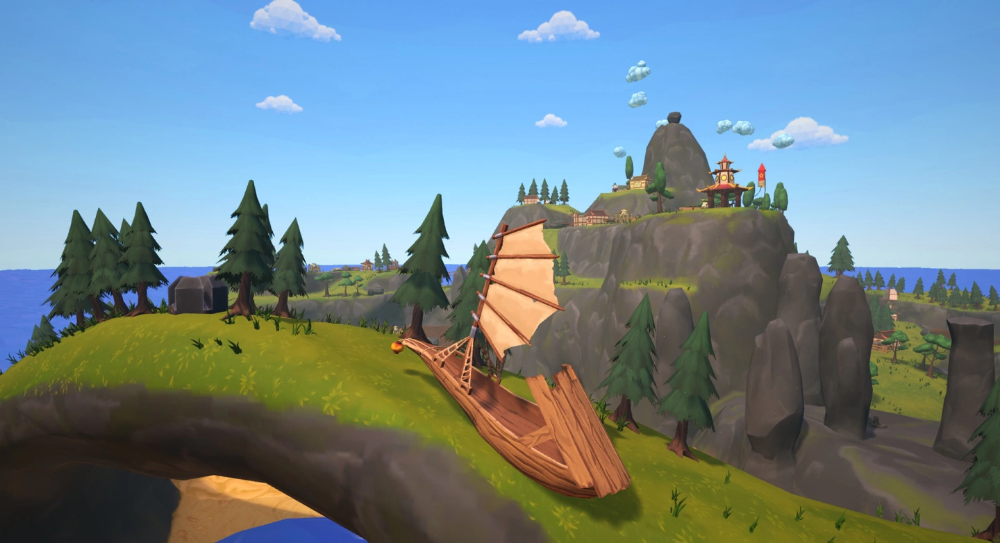 VR 模拟游戏《Tiny Island》Steam 免费体验版公开中，用一双筷子解决居民的各种难题