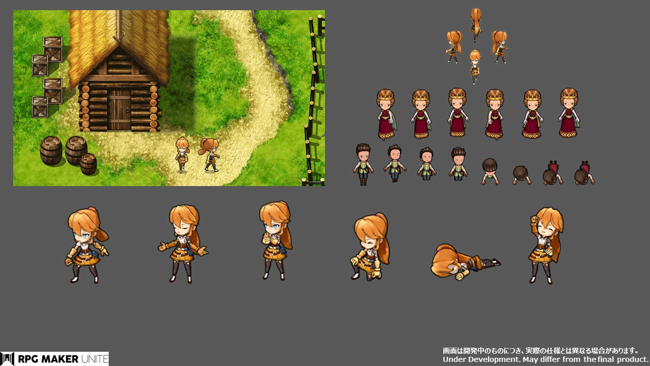 《RPG制作大师》系列最新作《RPG Maker Unite》3D 角色转换器开发中