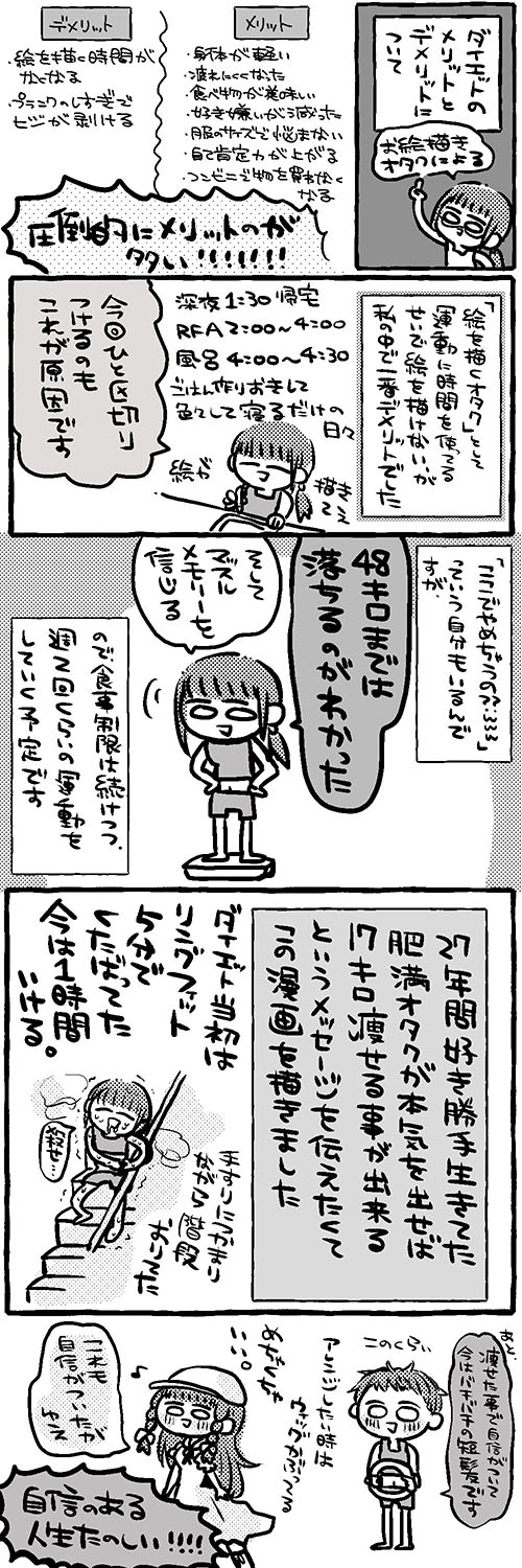 日本宅女用漫画记录《健身环大冒险》+控制饮食一年的瘦身成果，连腹肌都出来了