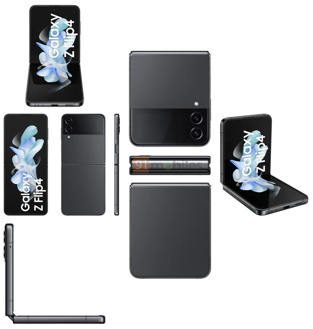 Samsung Galaxy Z Fold 4以及Z Flip 4售价和高清渲染图曝光！
