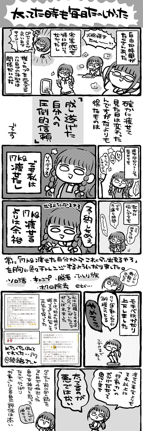 日本宅女用漫画记录《健身环大冒险》+控制饮食一年的瘦身成果，连腹肌都出来了