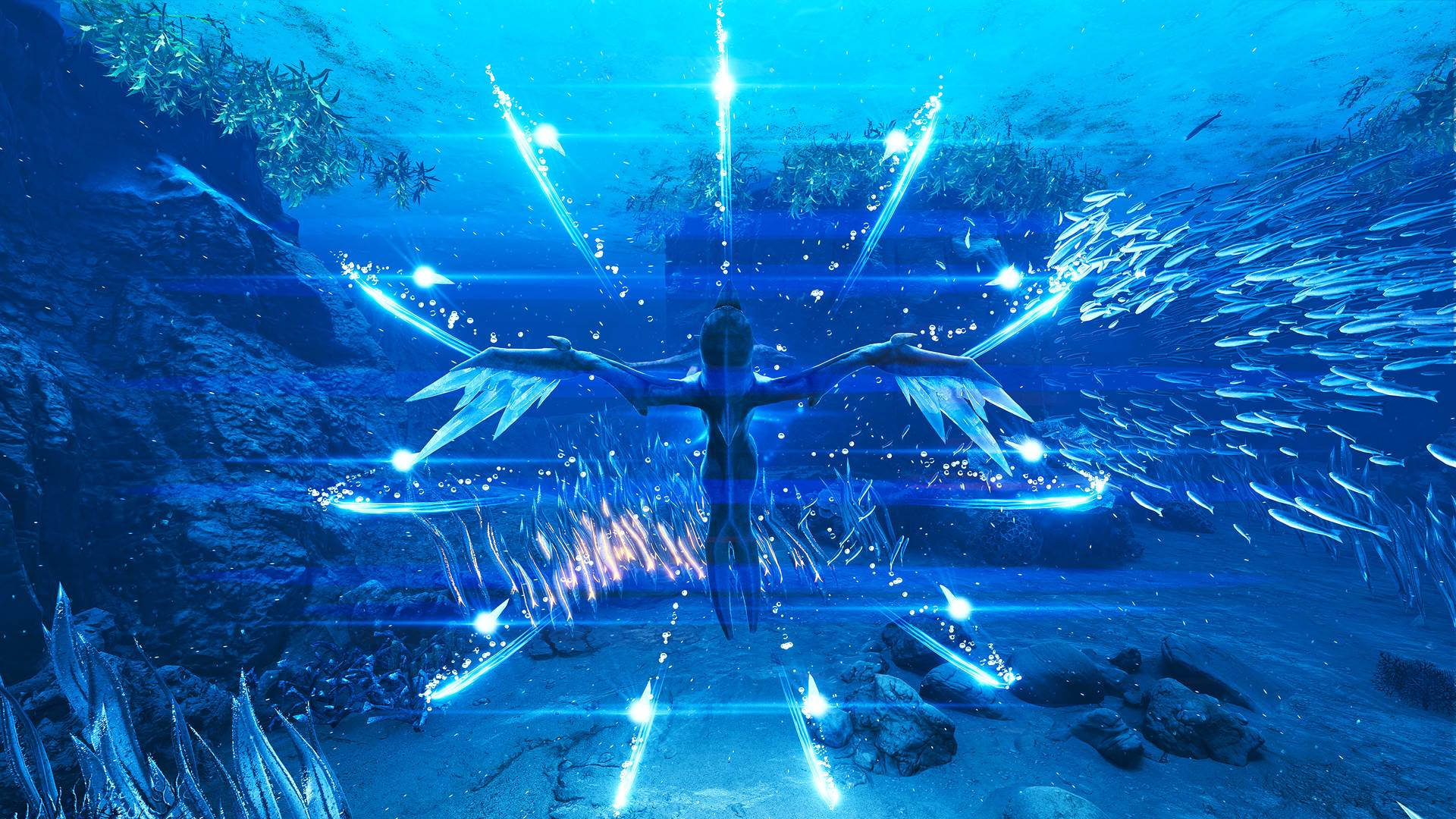 远古的海洋深处原来长这样。海洋动作冒险游戏《Glaciered》正式发表，预定登陆 STEAM 平台。