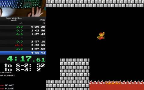 敬所有挑战者！ 《超级马里欧兄弟》Speedrun 纪录突破人类极限再添一人