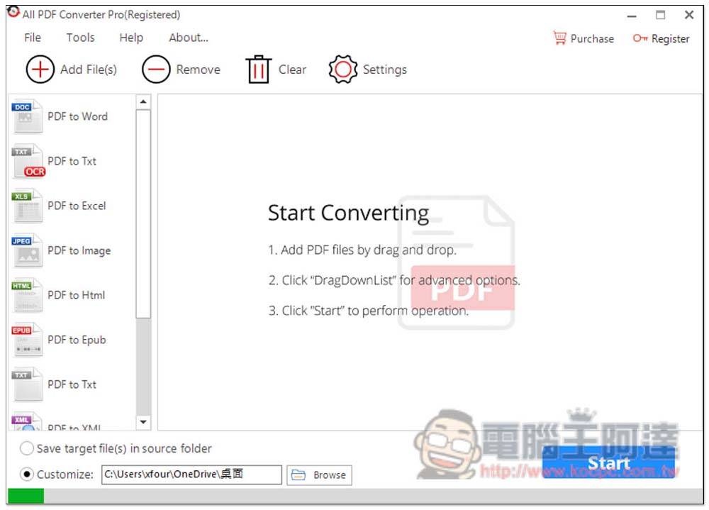终身序号限免！ All PDF Converter 提供 PDF 转档多种格式的专业软件