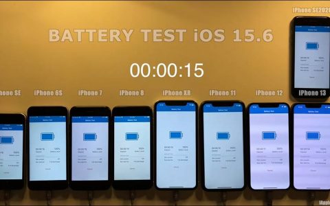iOS 15.6 电池续航力测试结果出炉：有两款 iPhone 续航反而变更好