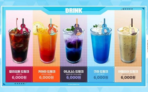 饼乾搭配「Ina牛奶」！ Holo韩国合作餐厅推出Takodachi专属限量餐点