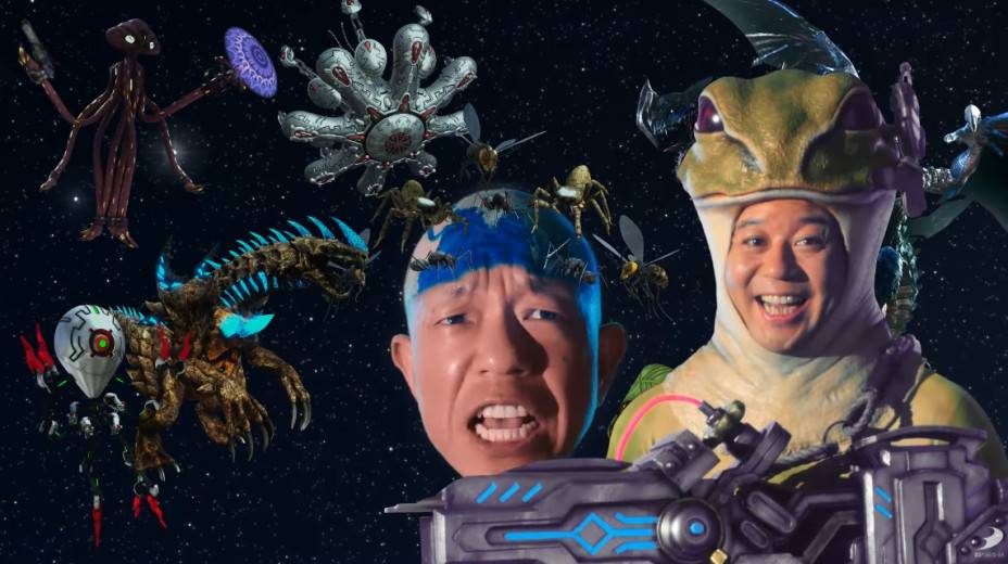 到底吸了多少？《地球防卫军 6》释出两段恶搞广告视频，邀请搞笑艺人组合「BAIKINGU」出演。