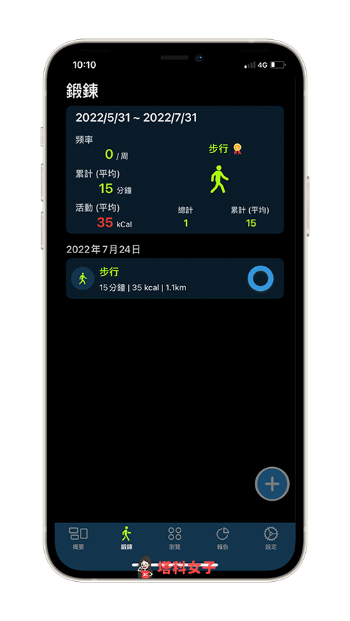 Apple Watch 健康监测 App《GZ Heart》:运动数据