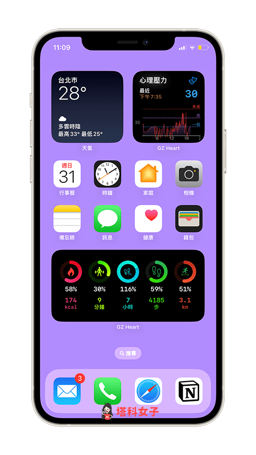 Apple Watch 健康监测 App《GZ Heart》:支持 iPhone 桌面小工具